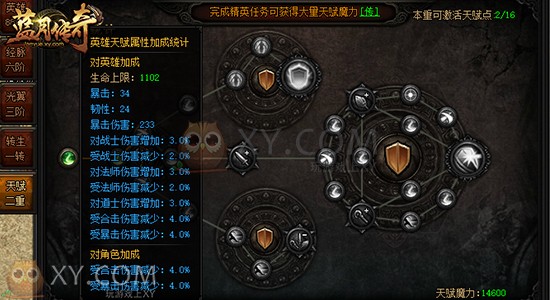 蓝月传奇天赋 蓝月传奇天赋