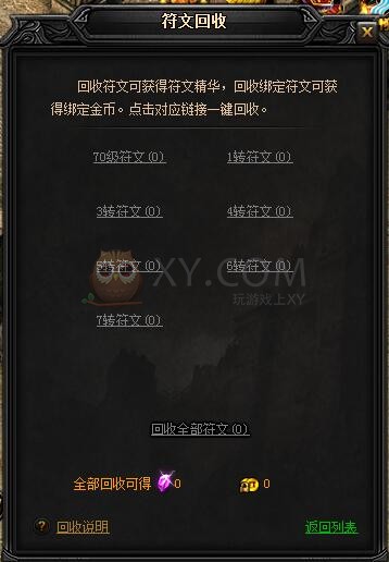 蓝月传奇符文