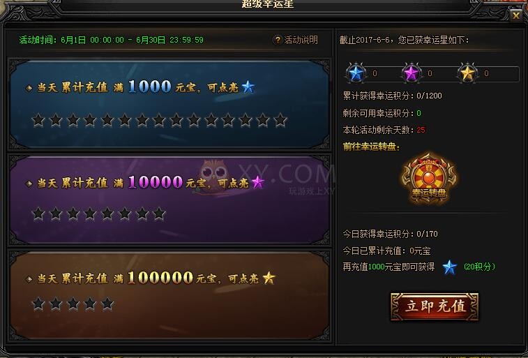 蓝月传奇幸运转盘