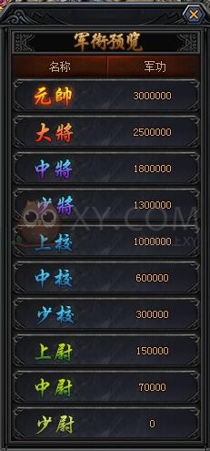 梁山传奇军功 梁山传奇军功